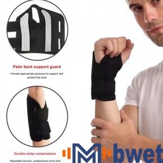 Breathable Wrist Support Gloves (1 Pair), Thumb & Wrist Compression Sleeve for Arthritis, Injury Recovery and Pain Relief