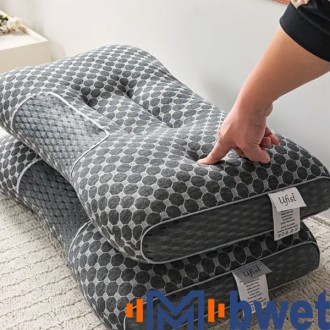Buy 1 Get 1 Free – 2pcs Soft Knitted Neck Support Pillows with Ergonomic Design & Washable Cover