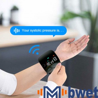 Automatic Wrist Blood Pressure Monitor – Rechargeable Digital BP Machine with Large Display, Irregular Heartbeat Detection