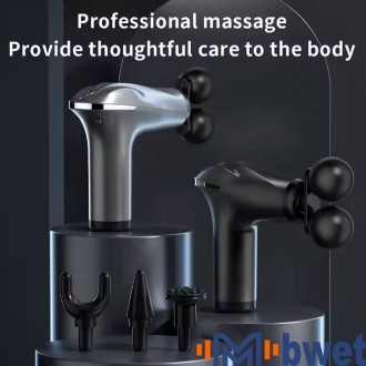 Dual-Head Deep Tissue Massager - Professional Grade Fascia Gun for Home Gym Use
